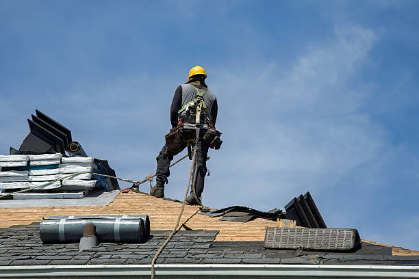 Professional Storm Damage Roof Repair technician working in High Point, FL